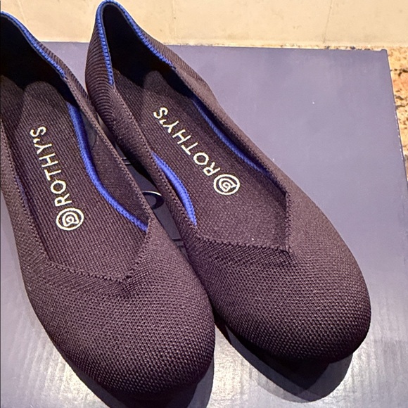 Rothy's Black and Blue Flats - Picture 2 of 6